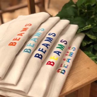 Beam embroider logo tote bags