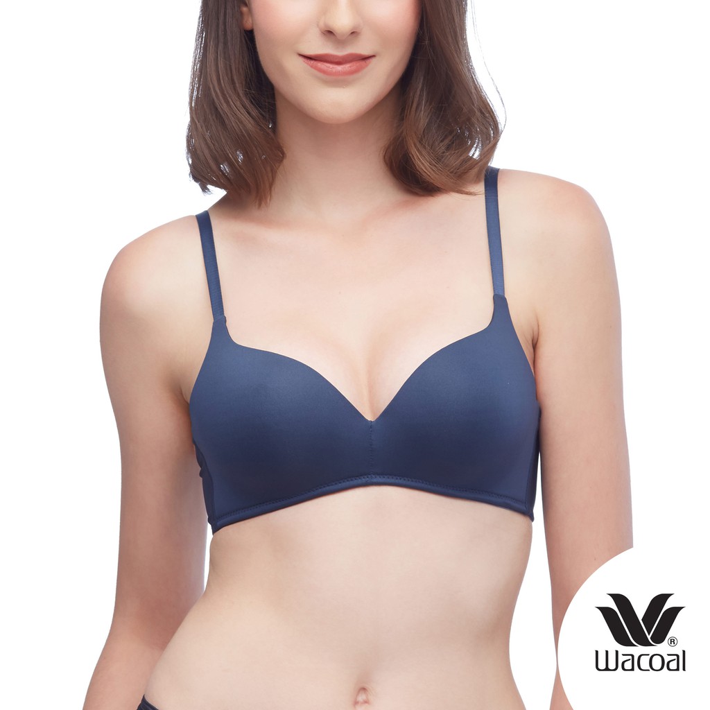 WB5577 (มี2สี) Wacoal Wireless Bra สีน้ำเงิน PG,NG