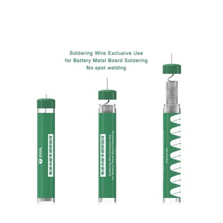 2uul SC39 ลวดดีบุกบัดกรี สําหรับบัดกรีแบตเตอรี่ บอร์ดโลหะ 0.8 มม. * 3 ม. สําหรับชุดเครื่องมือซ่อมแบตเตอรี่โทรศัพท์มือถือ