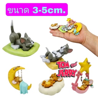 โมเดล Tom and Jerry ทอมแอนด์เจอร์รี่ เซ็ท5ตัว ขนาด3-5cm.