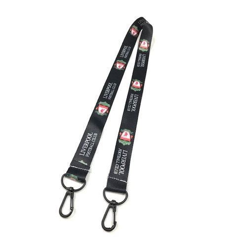 LVP  สายคล้องแมส สายห้อยแมส แมส น่ารัก ลาย LIVERPOOL ลิเวอร์พลู black ก้ามปู 2 ด้าน น่ารัก ขนาดกว้าง