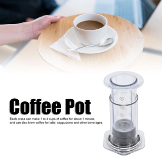 พร้อมส่ง    Pressure Filter Pot Portable Hand Press Coffee Drip Type for Household Kitchen