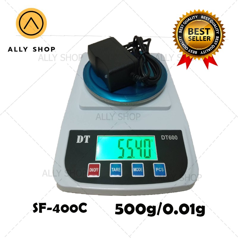 ( พร้อมส่ง ) ALLYSHOP เครื่องชั่งดิจิตอล DT600 เครื่องชั่งดิจิตอล 1000g x 0.01g ทศนิยม 2 ตำแหน่ง เคร