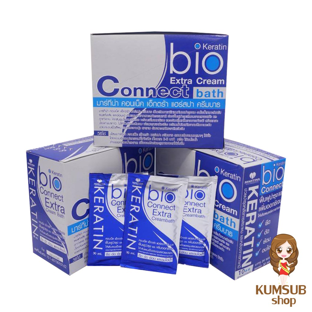 ทรีทเม้นท์ไบโอ เคราติน (1กล่อง 24 ซอง ) สูตรเพิ่ม KERATIN