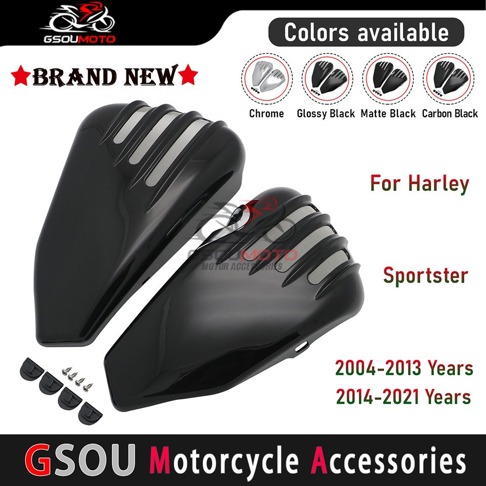 Motorcycle Fairing Side Battery Cover Frame Cap Covers Protect Guard For Harley Sportster XL Iron 883 1200 Custom 48 200