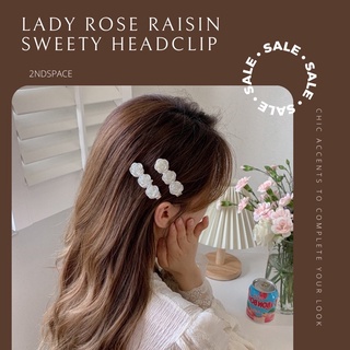 🔥SALE🔥กิ๊บติดผมเรซิ่นลายดอกไม้สีขาวสําหรับผู้หญิง🌸🌈✨Rose Sweety Clips✨🌈สวยหวานน่ารักมากๆ❤️✨📌พร้อมส่งนะค้า