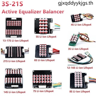 ตัวเก็บประจุแบตเตอรี่ลิเธียม 3S 4S 5S 6S 7S 8S 10S 12S 16S 18S 21S 5A Balancer Active BMS Lipo Lifepo4