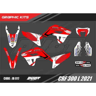 สติ๊กเกอร์วิบาก Honda CRF 300L 2021 ทั้งคัน Graphic kit สติ๊กเกอร์เคลือบเงา สุดคุ้ม