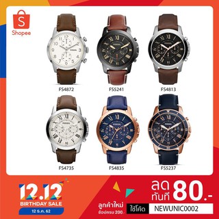 นาฬิกา FOSSIL นาฬิกาข้อมือ นาฬิกาผู้ชาย นาฬิกาข้อมือชาย นาฬิกา ฟอสซิล นาฬิกาสายหนัง นาฬิกาแบรนด์เนม brandname แท้ OWF45