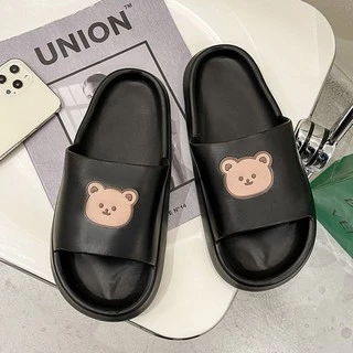 LGShoes 🐳รองเท้าแบบสวมสีสันสดใส พร้อมหน้าน้องหมีสุดน่ารัก พื้นนุ่มใส่สบาย ในราคาสบายกระเป๋า