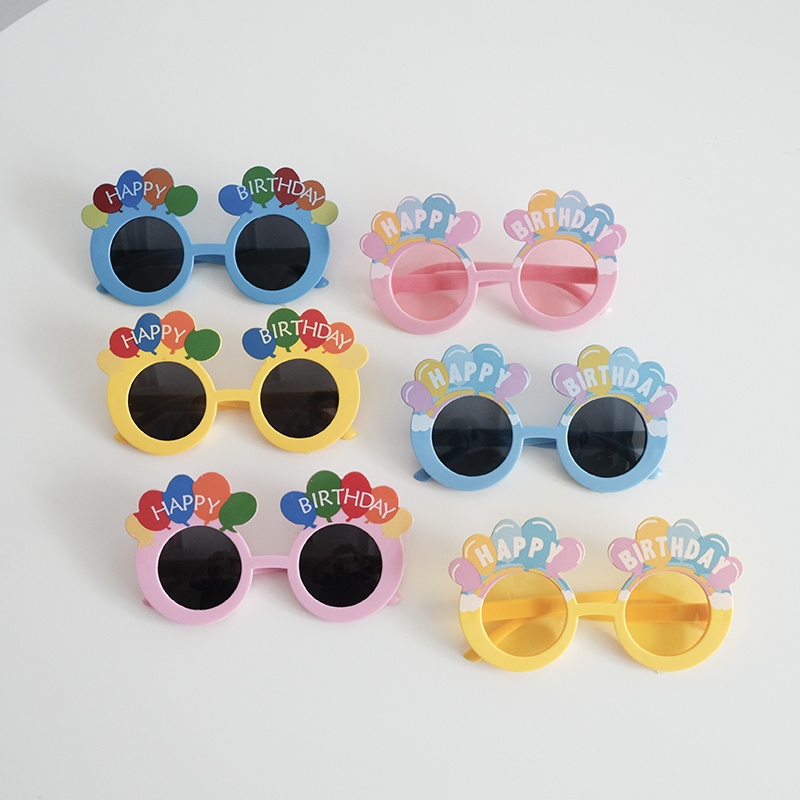 สุขสันต์วันเกิดตัวอักษรแว่นตาพรรคตกแต่งตลกรอบกรอบแว่นกันแดดพรรคเด็กผู้ใหญ่พรรคหน้ากากอุปกรณ์ประกอบฉาก