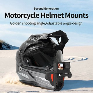 TELESIN NEW Motorcycle Helmet Chin Mount ชุดรัดคาง แบบใหม่ for GoPro Action Camera Accessories Dirt-resistant