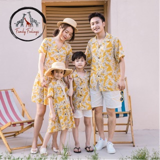 “Yellowy Relax Set” ชุดครอบครัว คู่รัก พร้อมส่ง Family Feelings