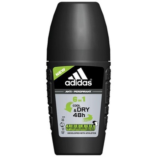 Free Delivery Addidas 6in1 Cool and Dry Anti Perspirant Rollon 50ml. Cash on delivery