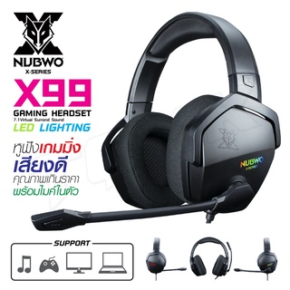 หูฟังเกมมิ่ง Nubwo X99 X-Series X98 หูฟังเล่นเกม หูฟังคอม Gaming headset สาย USB Virtual Surround 7.1 หูฟัง ITcam