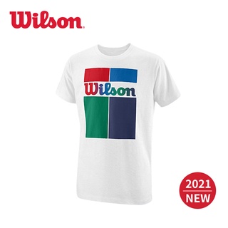 เสื้อยืดแขนสั้น คอกลม ผ้าฝ้าย พิมพ์ลาย Wilson ทรงหลวม เข้ากับทุกการแต่งกาย แฟชั่นสําหรับสตรี