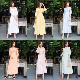 *13552👗MaxiDress เดรสออกงาน👗