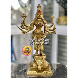 พระแม่ศรีวิษณุดุรไกยอัมมัน (Vishnu-Durgai Amman) ***ทองเหลือง..นำเข้าจากอินเดีย***