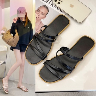 รองเท้าสตรี ฤดูร้อน Strappy ส้นแบน แฟชั่นสบาย ๆ SJ3320