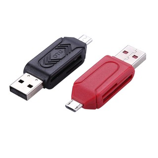 big - อะแดปเตอร์การ์ดรีดเดอร์ ueb micro usb otg to usb 2 . 0 otg อเนกประสงค์ 2 in 1