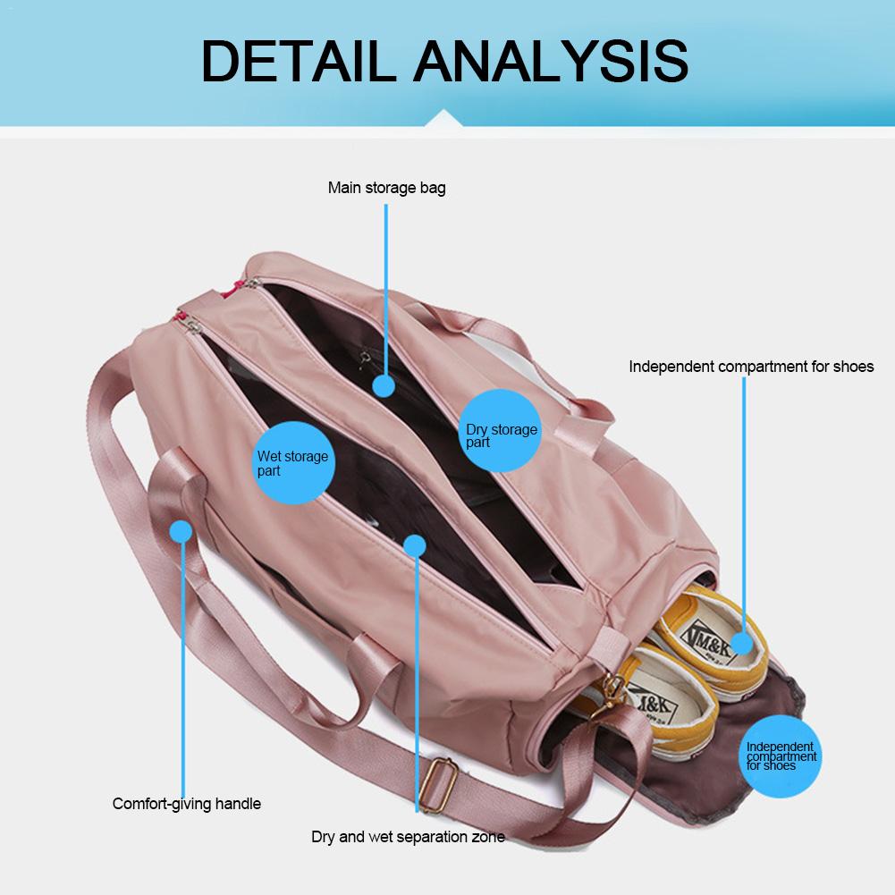 Large Capacity Travel Bag Yoga Mat Fitness Bag Men and Women Training ...