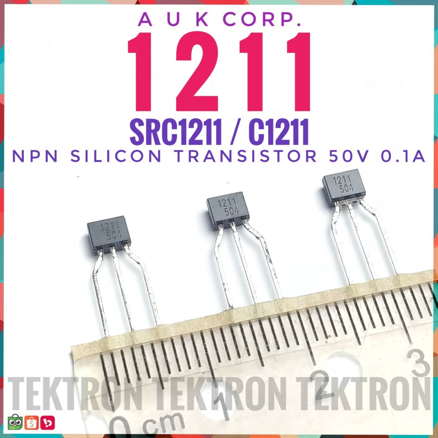 AUK 1211 ทรานซิสเตอร์ NPN 50V 0.1A SRC1211 C1211 Tr