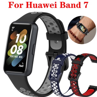 สําหรับ Huawei Band 7 สายรัดข้อมือสมาร์ทแบนด์ สายรัดข้อมือซิลิโคน สายรัดข้อมือกีฬา ฟิล์มไฮดรอลิก ป้องกันหน้าจอ