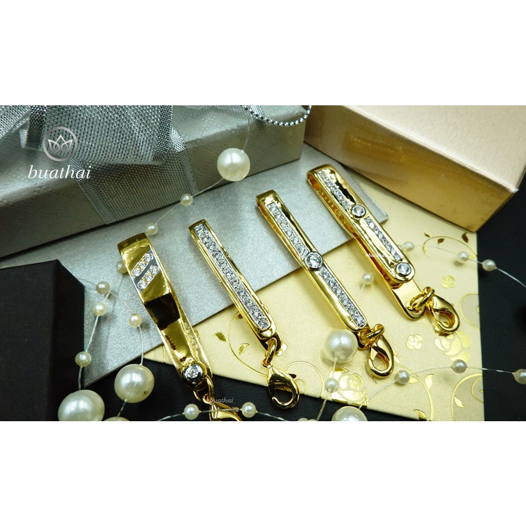 แหนบพระ เหน็บห้อยพระฝังเพชรหุ้มทอง