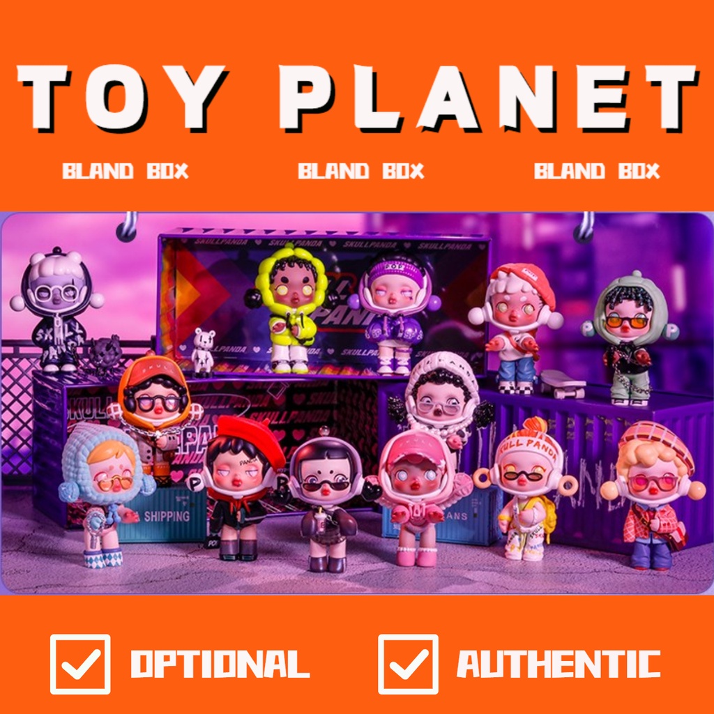 จัดส่งด่วนจากสต็อก  [Toy Planet] Pop Art Pop Art Toy กล่องสุ่ม Panda Skull ของเล่นเด็ก