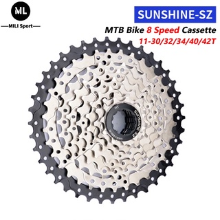 ✨Cod พร้อมส่ง✨ Sunshine เฟืองล้อจักรยานเสือภูเขา 8 ความเร็ว 30 32 34 40 42T สําหรับ Shimano SRAM