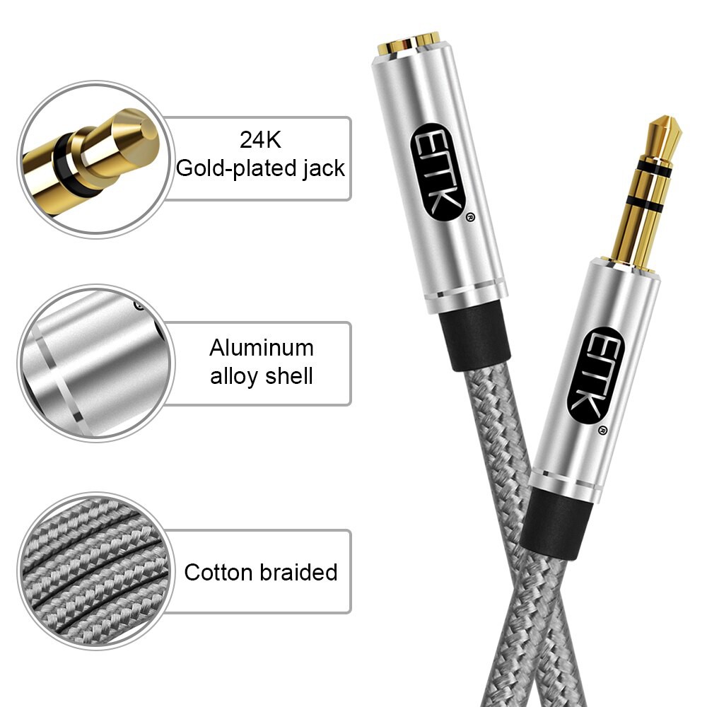 ERTK AUX Standard สายเพิ่มความยาวหูฟัง เกรดสำหรับหูฟัง