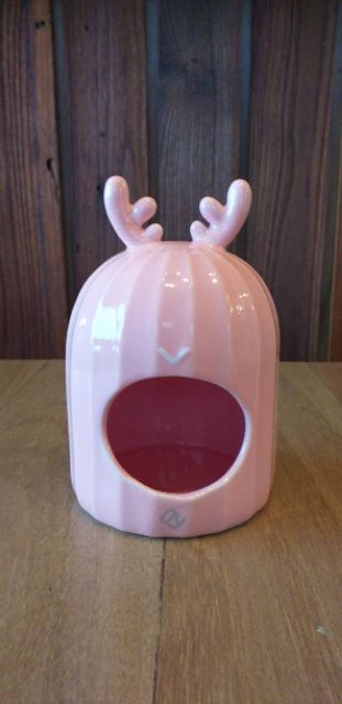 Shobi-NV0333 บ้านเซรามิค -กวาง มี 2 สี มี สีชมพู , สีดำ ขนาด กว้าง11× สูง13×ขอบปากกว้าง6 cm. - รูปที่ 2