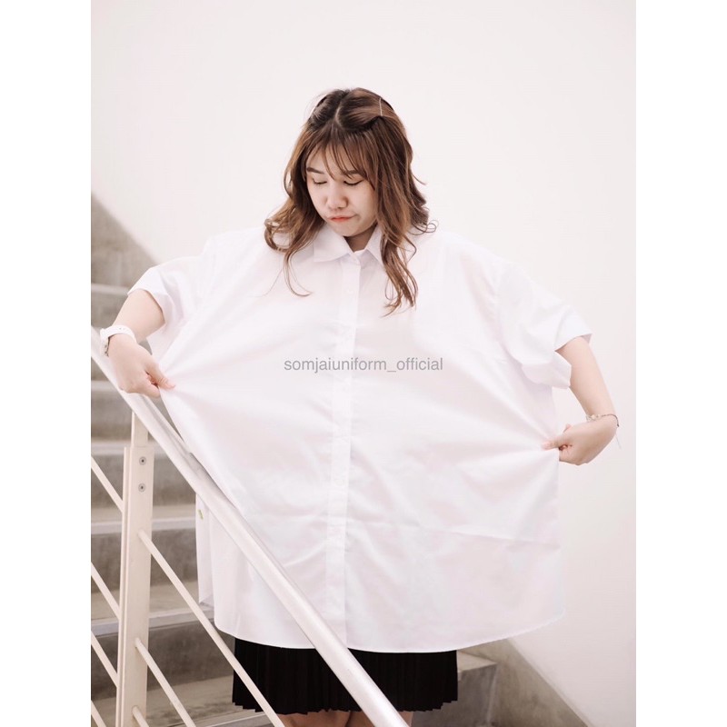 เสื้อบอย หลังว่าง ไซส์ 36-66 นิ้ว ( แขนถึงข้อศอก 9-9.5 นิ้ว ) รอบคอกว้าง ติดกระดุมคอได้แน่นอน วงแขนกว้าง