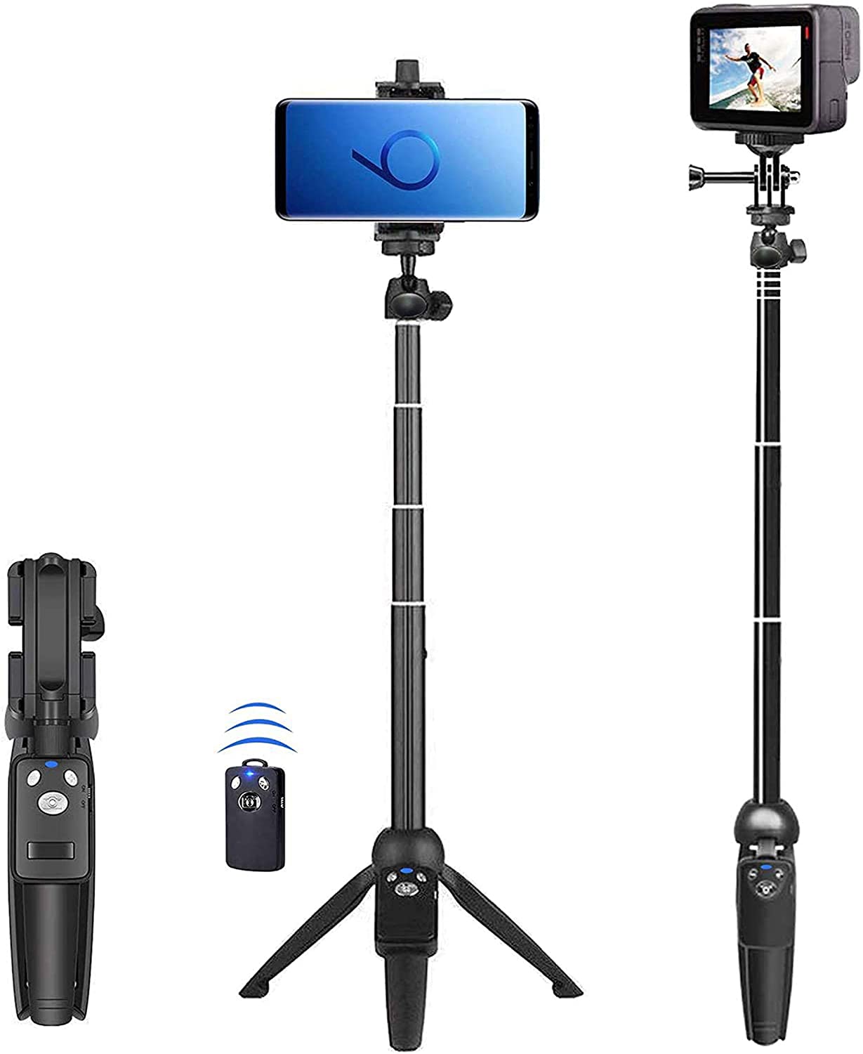 Selfie Stick, 40 inch Extendable Selfie Stick Tripod,Phone Tripod with