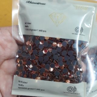 เพชรรีดร้อน พิงโกล PinkGold ทองชมพู DMC  Hotfix Rhinestone เพชรรีดเกรดใสแวววาว