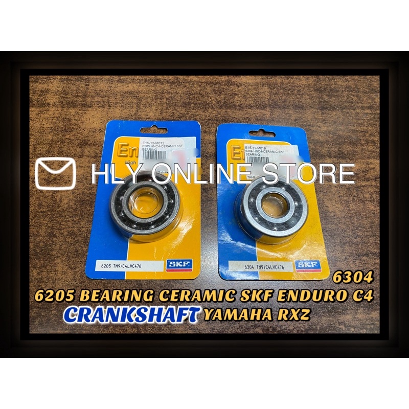 เพลาข้อเหวี่ยงแบริ่ง Yamaha RXZ / Y125Z 125ZR 125 SKF Enduro CERAMIC 6205 6304