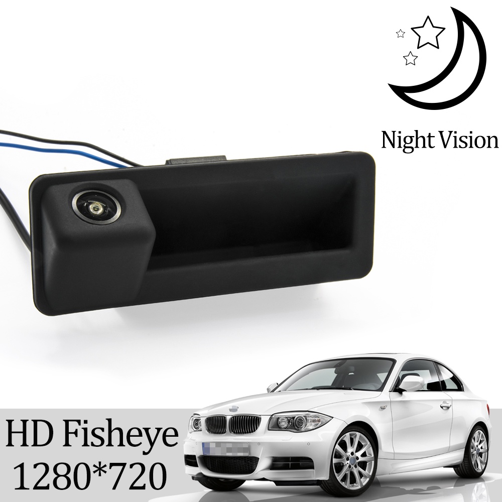HD ด้านหลังย้อนกลับกล้องสํารองสําหรับแบบเก่า BMW E60 E61 E70 E71 E72 E82 E88 E84 E90 E91 E92 E93 X1 