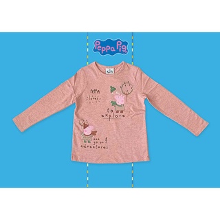 ✅ [2-3Y] Peppa Pig Long Sleeve T-Shirt เสื้อแขนยาว เปปป้า พิก