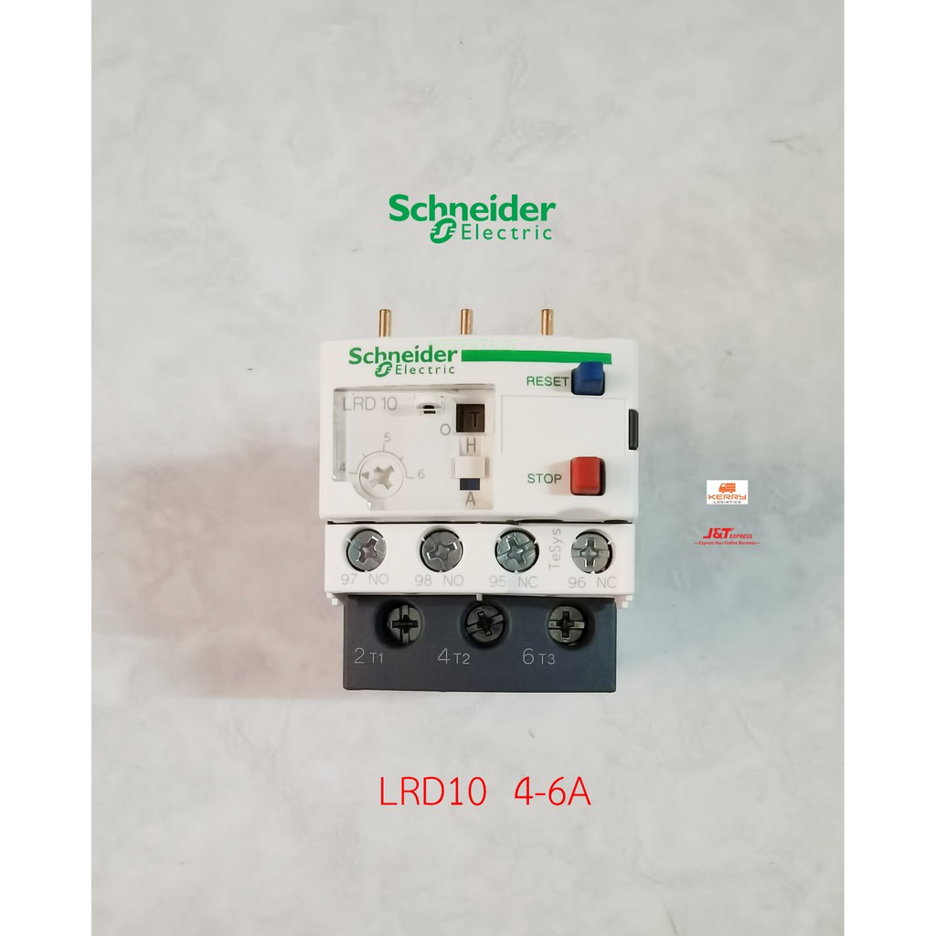 Schneider Electric LRD10 4-6 แอมป์ โอเวอร์โหลด รีเลย์ Overload Relay ...
