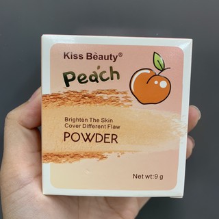 แป้งพัฟลูกพีช kiss Beauty 9g