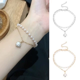 กำไลแฟชั่น สองชั้น สร้อยข้อมือแฟชั่น สําหรับผู้หญิง