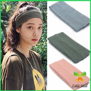 Zakii Mall ผ้าคาดผม แบบดูดซับเหงื่อ ทรงสปอร์ต  ที่คาดผมแฟชั่น sports hair band