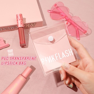 Pinkflash กระเป๋าเครื่องสําอาง PVC กันน้ำ สีใส