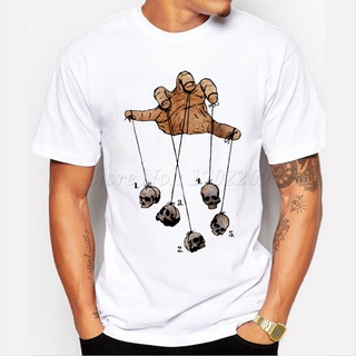 เสื้อยืด พิมพ์ลายหัวกะโหลกเต้นรําห้าแฉก ผีดิบ แนวตลก สร้างสรรค์ สําหรับผู้ชาย