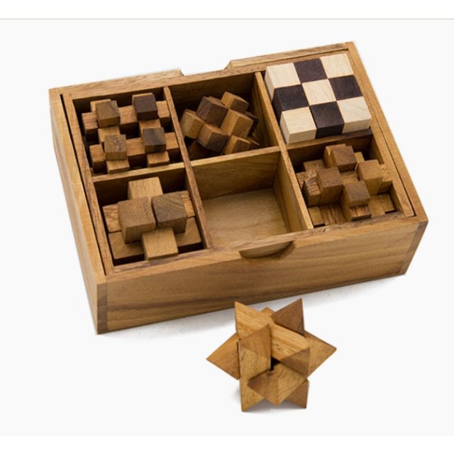 เกมตัวต่อฝึกสมอง 6 in 1 puzzle set ตัวต่อ6ช่อง