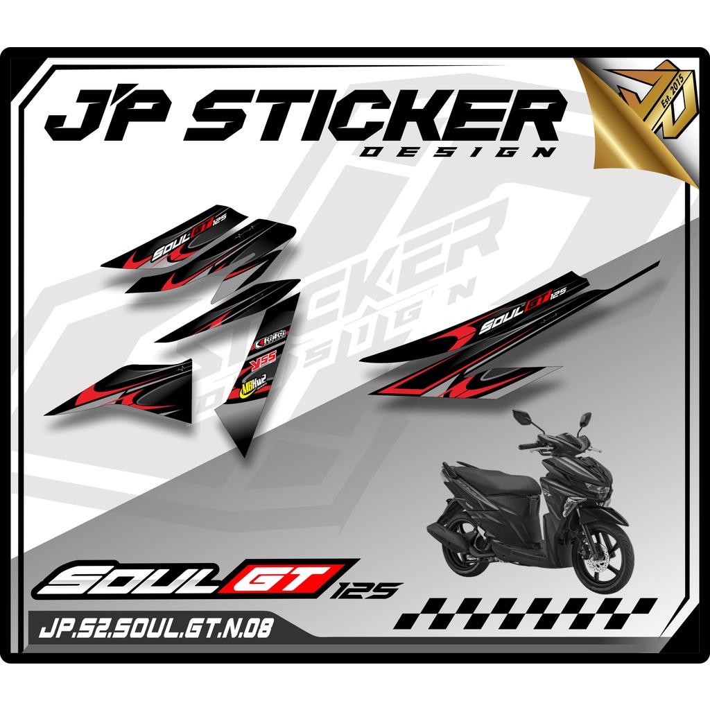 STRIPING MIO SOUL GT 125 ใหม่ - สติ๊กเกอร์ LIST VARIATION YAMAHA MIO SOUL GT NEW MOTORCYCLE (JP.S2) 
