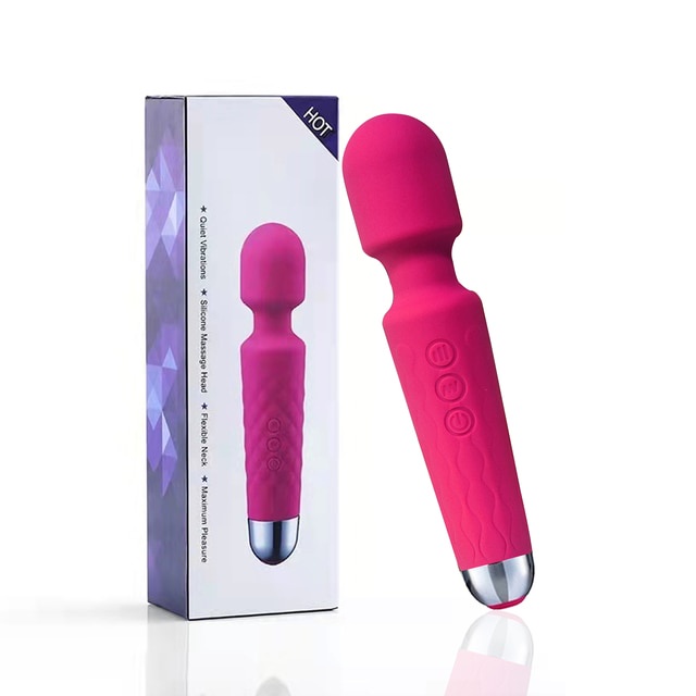 SuperVibratorที่มีประสิทธิภาพไร้สายDildosAVVibratorMagicWandสำหรับ ...