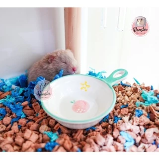 [Hamsterth] ถ้วยเซรามิค ถ้วยอาหาร ชาม อาหาร แฮมสเตอร์ เม่นแคระ ถ้วย สำหรับสัตว์เลี้ยง