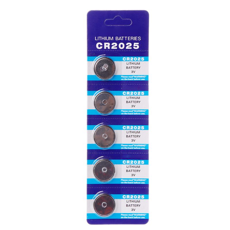 5Pcs Lithium Battery CR2025 3V Cell Coin Batteries DL2025 BR2025 KCR2025 CR 2025 Car Key Button Watc
