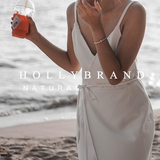 Hollybrand Off-white Dress Minimal style